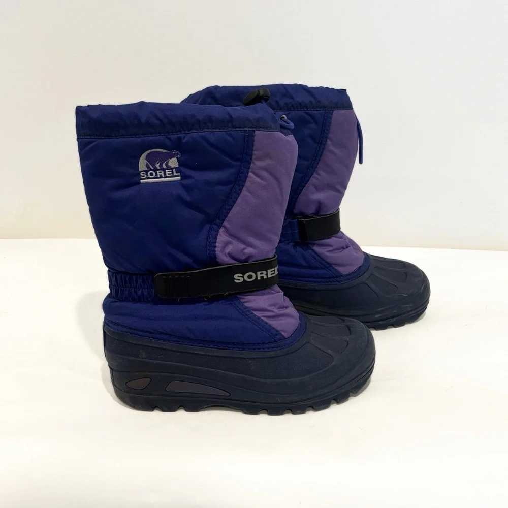 Sorel Flurry Blue and Lavender Winter Snow Boots